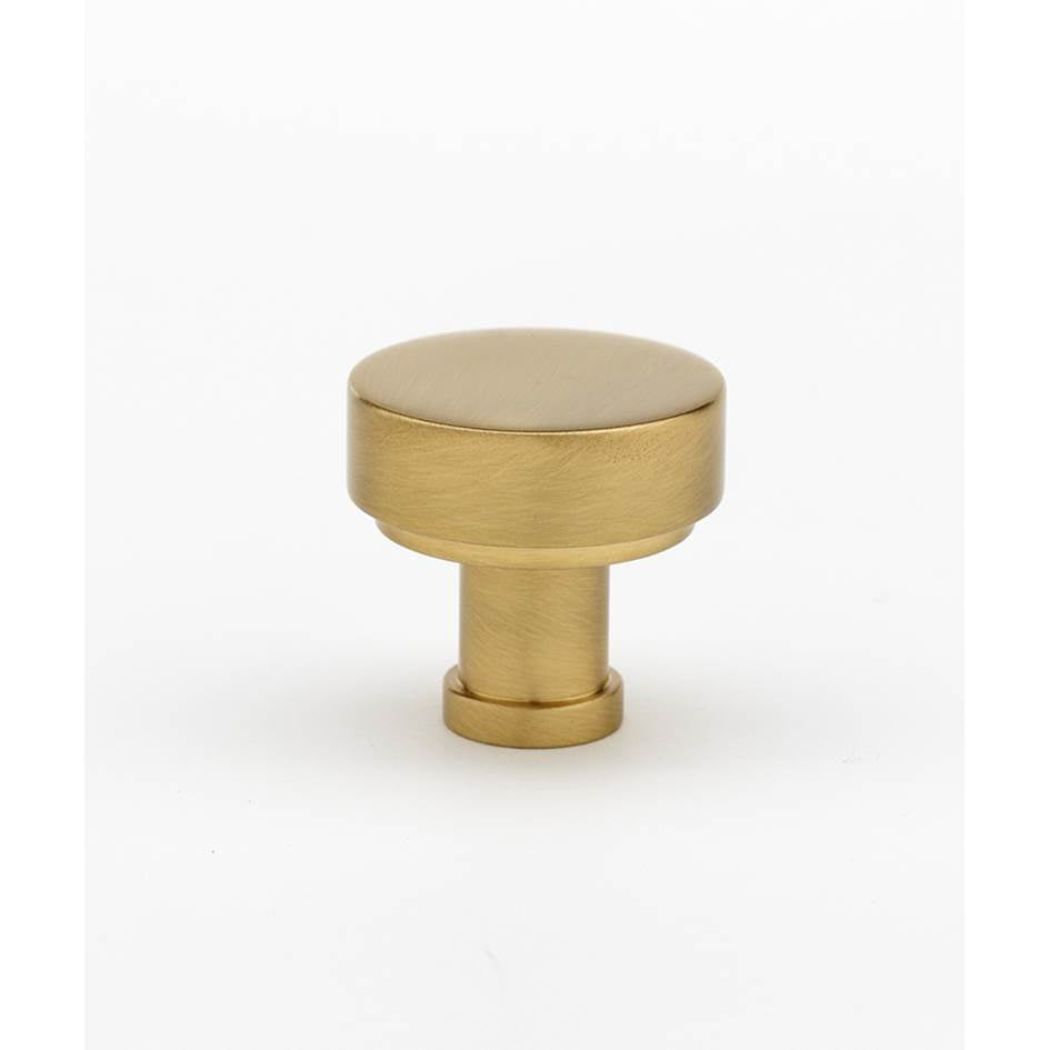 Creations® MODERNE Series A716-18-SB Cabinet Knob, 1-1/8 in L, 1-1/8 in Projection, Brass, Satin Brass