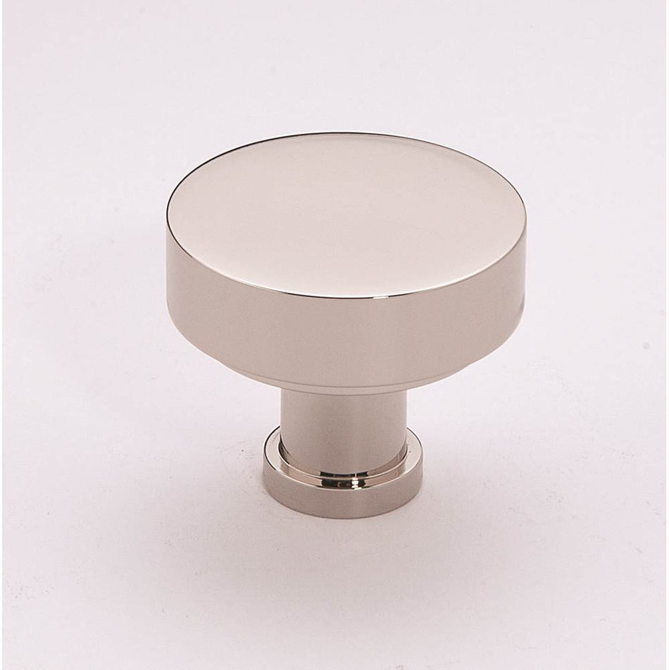 Creations® MODERNE Series A716-38-PN Cabinet Knob, 1-1/2 in L, 1-1/8 in Projection, Brass, Polished Nickel