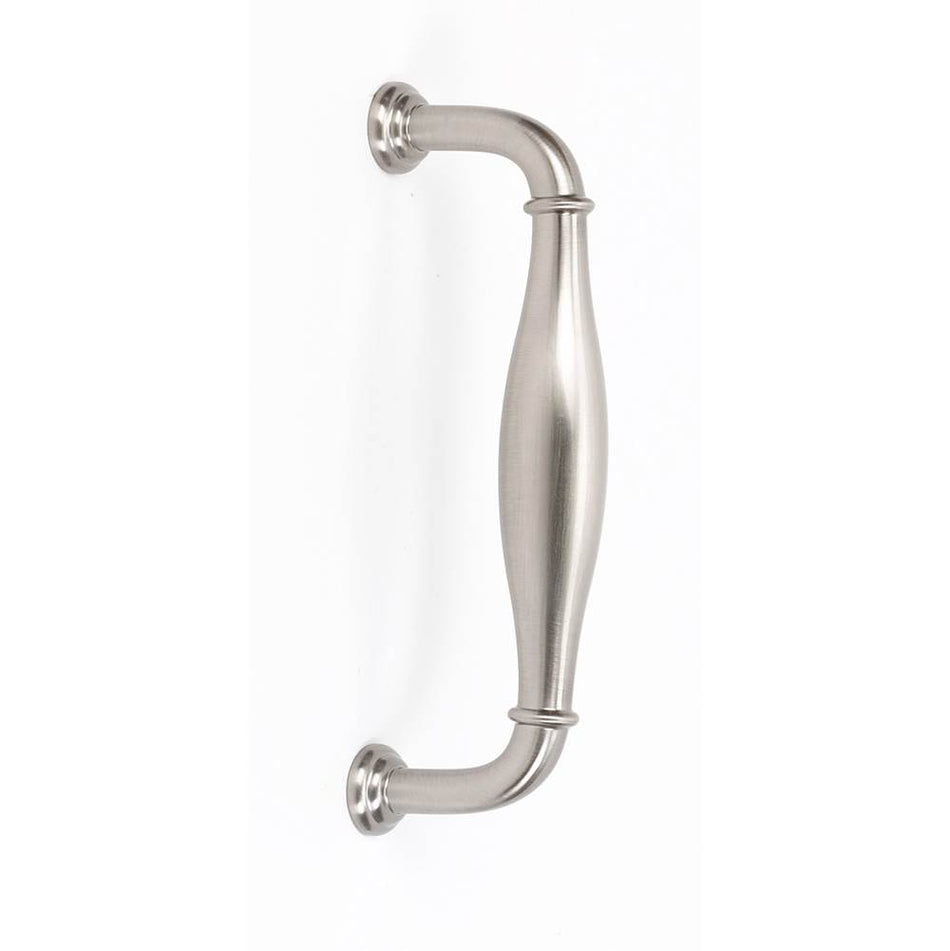 Creations® Charlie's Series A726-3-SN Cabinet Pull, 3-5/8 in L Handle, 1-3/8 in Projection, Brass, Satin Nickel