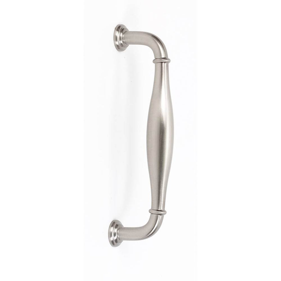 Creations® Charlie's Series A726-35-SN Cabinet Pull, 4-1/8 in L Handle, 1-3/8 in Projection, Brass, Satin Nickel