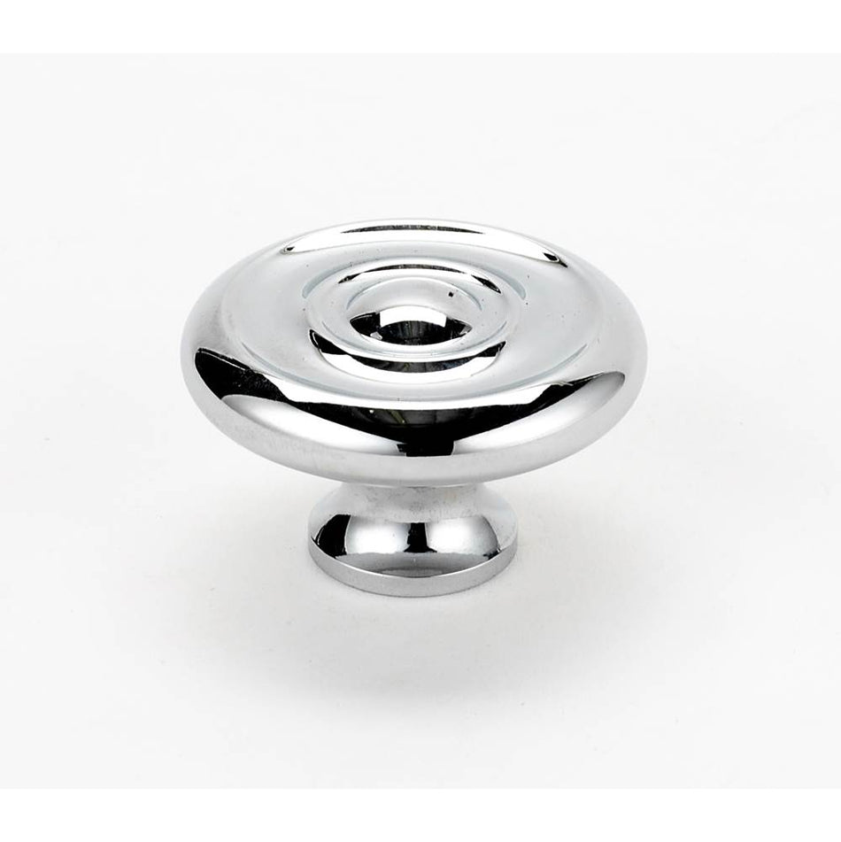 Creations® A817-14-PC Cabinet Knob, 1-1/4 in L, 1 in Projection, Brass, Polished Chrome