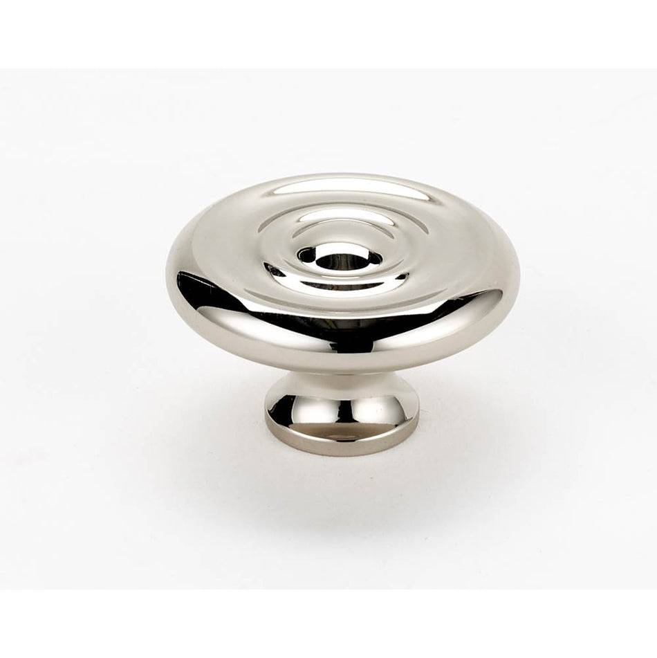 Creations® A817-14-PN Cabinet Knob, 1-1/4 in L, 1 in Projection, Brass, Polished Nickel