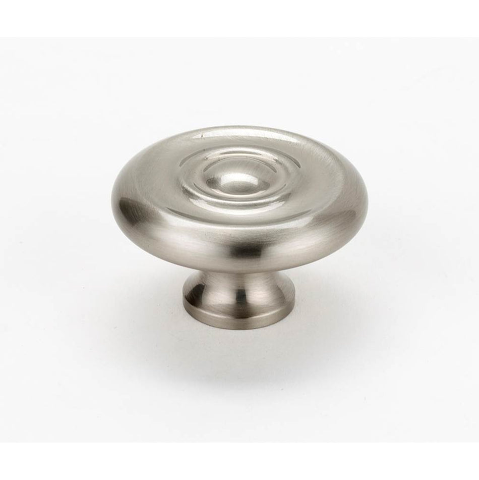 Creations® A817-14-SN Cabinet Knob, 1-1/4 in L, 1 in Projection, Brass, Satin Nickel