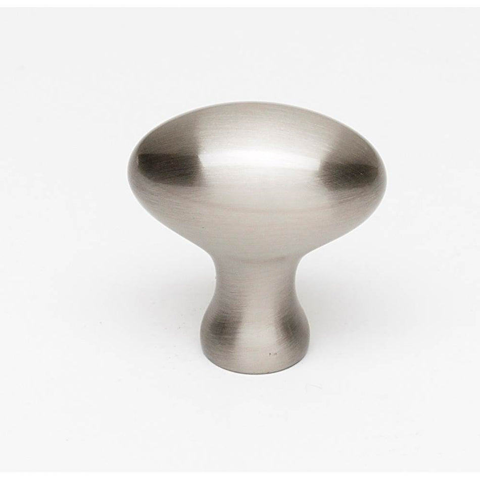 Creations® CONTEMPORARY Series A827-14-SN Cabinet Knob, 1-1/4 in L, 1-1/4 in Projection, Brass, Satin Nickel