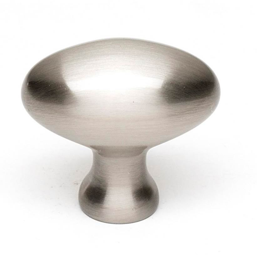 Creations® CONTEMPORARY Series A827-35-SN Cabinet Knob, 1-3/8 in L, 1-1/4 in Projection, Brass, Satin Nickel