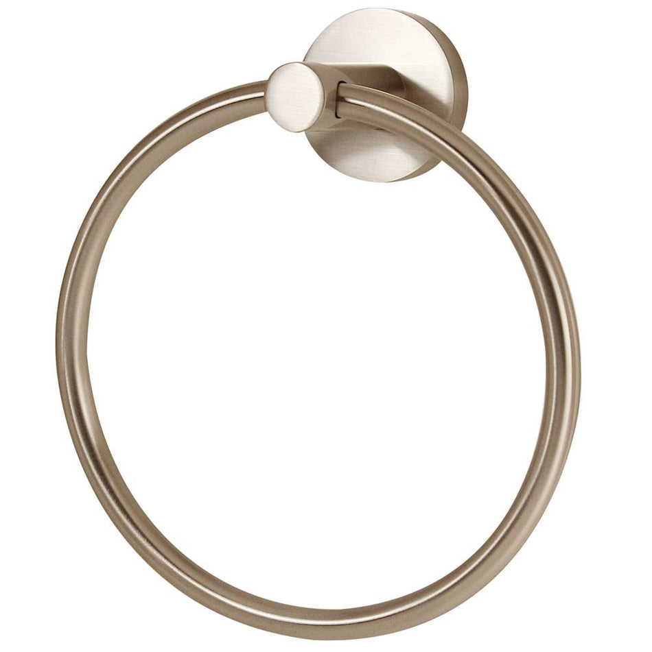 Creations® CONTEMPORARY I Series A8340-SN Towel Ring, 6 in Dia Ring, 2 in OAH, 2-3/8 in OAW, Brass