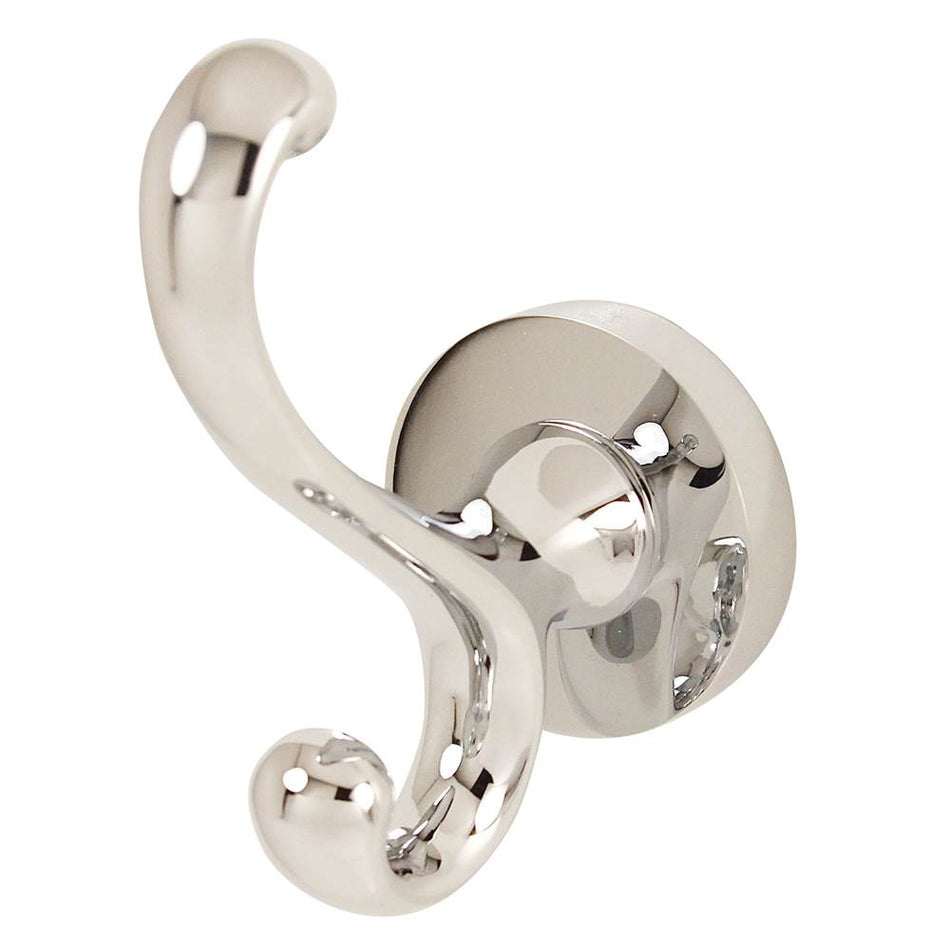 Creations® CONTEMPORARY I Series A8399-PC Robe Hook, 2 in L, 4 in H, Brass, Polished Chrome