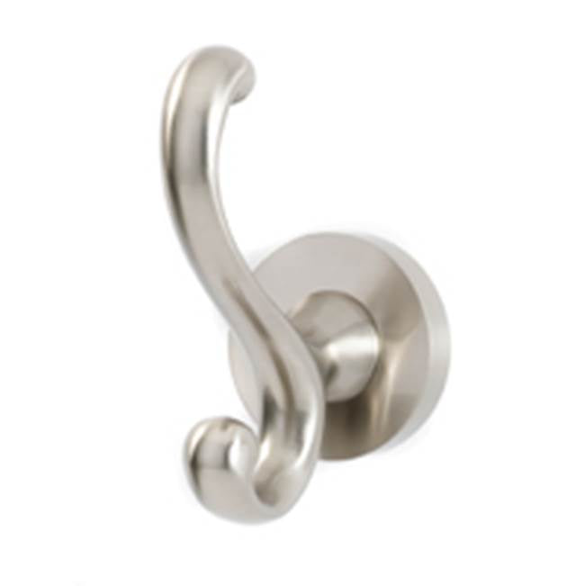 Creations® CONTEMPORARY I Series A8399-SN Robe Hook, 2 in L, 4 in H, Brass, Satin Nickel