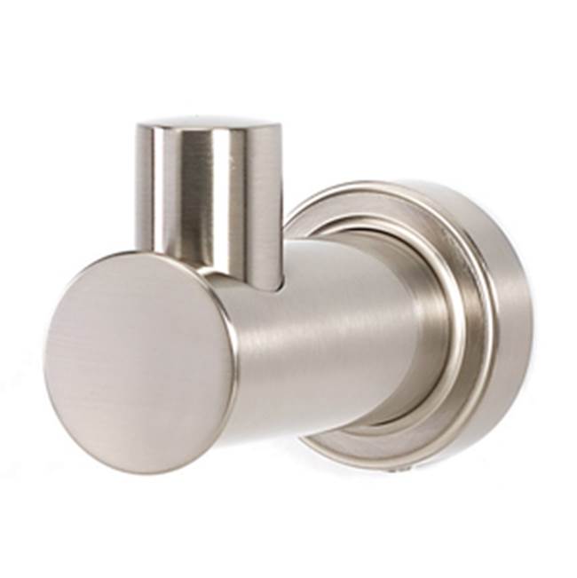 Creations® INFINITY Series A8775-SN Robe Hook, 1-1/2 in W, 1-1/2 in H, Brass, Satin Nickel