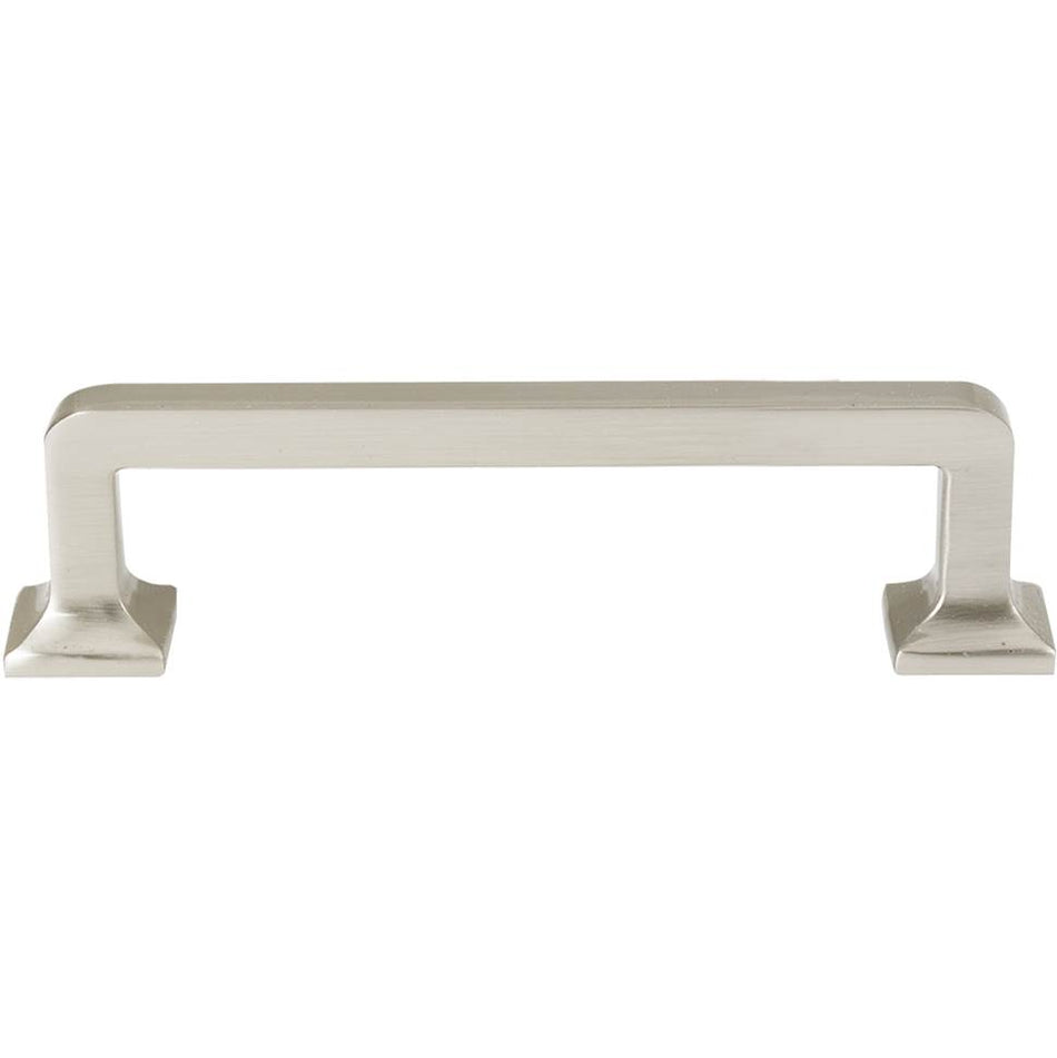 Creations® MILLENNIUM Series A950-35-SN Cabinet Pull, 4-1/8 in L Handle, 1-1/8 in Projection, Brass, Satin Nickel