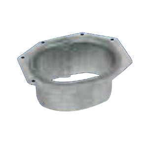 AMERIMAX™ 29051 Wide Flange Outlet, C-Shape, Fits Downspout Size: 2 x 3 in