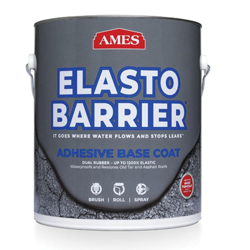 AMES® Elasto-Barrier® SEB1 Adhesive Base Coat, Water Base, Light Gray, <5 g/L VOC, 1 gal