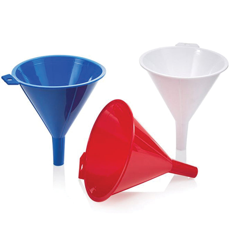 ARROW® 12302 Unbreakable Funnel, 16 oz Capacity, Assorted, Polyethylene, 4 in OAH