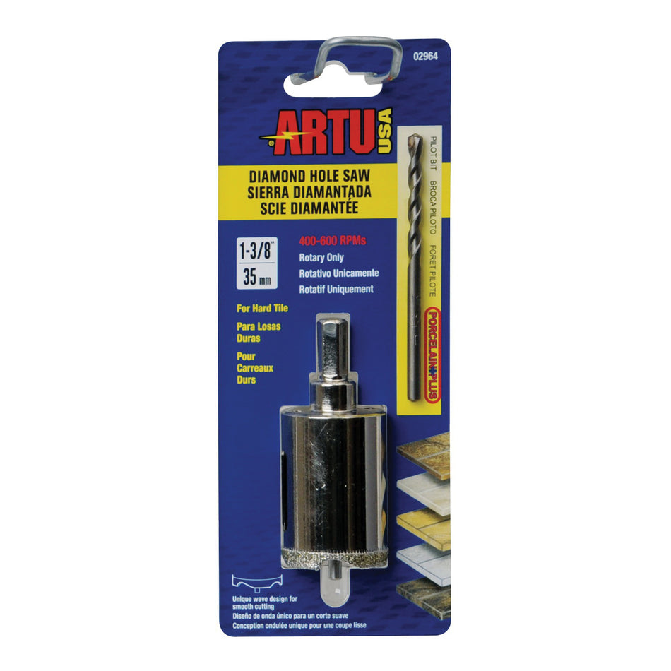 ARTU® 02964 Hole Saw, 1-3/8 in Dia Saw