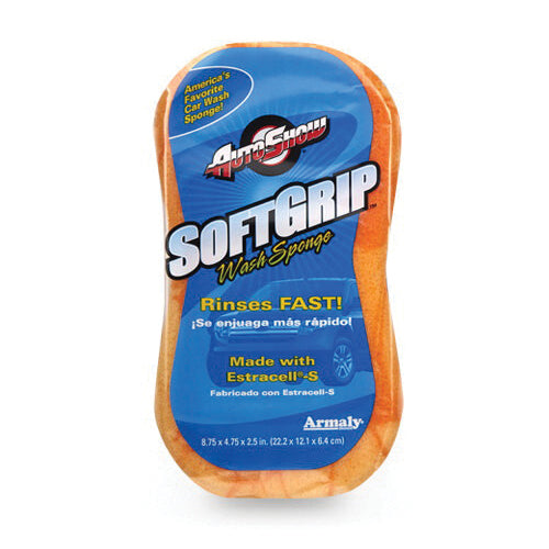 AUTOSHOW® Softgrip® 11802 Wash Sponge, 4-3/4 in W, 8-3/4 in L, 2-7/8 in Thick