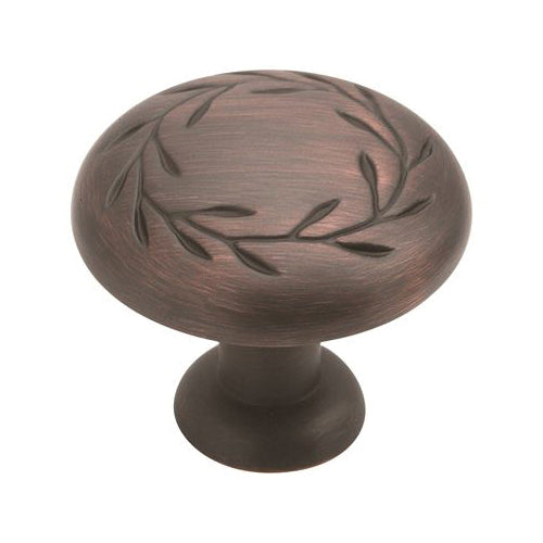 Amerock® BP1581ORB Knob, 1-1/4 in Dia, 1-5/16 in L, 1-1/16 in Projection, Zinc, Oil-Rubbed Bronze