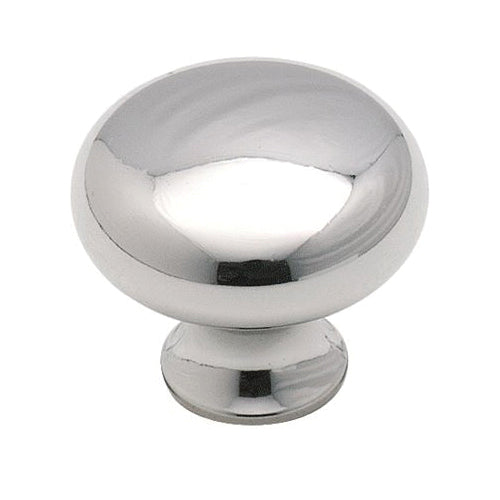 Amerock® Anniversary Series BP85326 Cabinet Knob, 1-3/16 in Dia, 1-3/16 in L, Round, 1 in Projection, Zinc