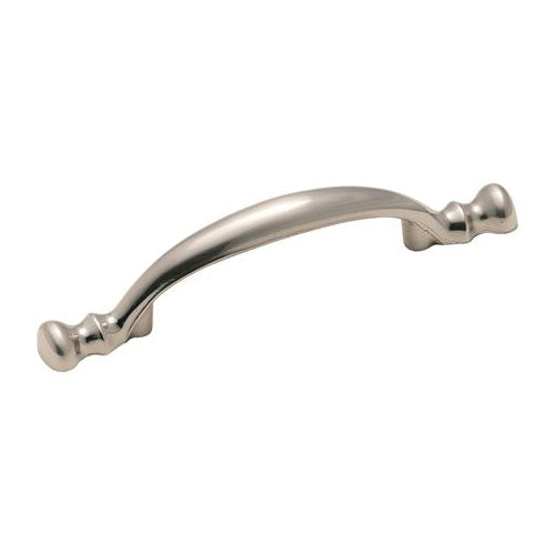 Amerock® BP874G9 Cabinet Pull, 5-1/16 in L Handle, 1 in Projection, Zinc, Sterling Nickel