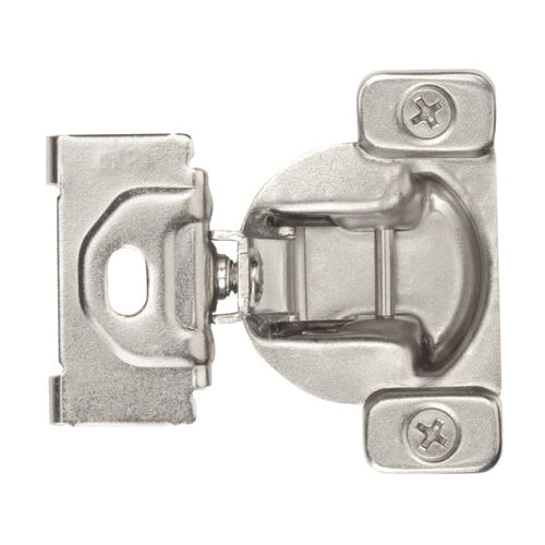 Amerock® BPR2811C1314 Overlay Hinge, Concealed, Self-Closing Hinge, Steel Hinge, Nickel-Plated Hinge Finish