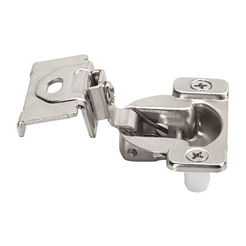 Amerock® BPR2811C1314 Overlay Hinge, Concealed, Self-Closing Hinge, Steel Hinge, Nickel-Plated Hinge Finish