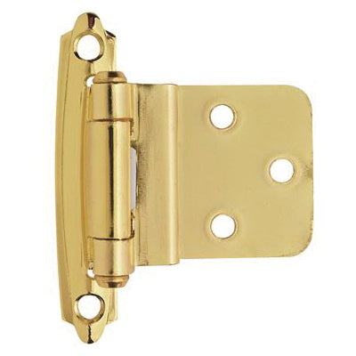 Amerock® BPR34283 Hinge, Inset, Self-Closing Hinge, 1-1/2 in H Door Leaf, 1.21 in W Door Leaf, 2-3/4 in H Frame Leaf