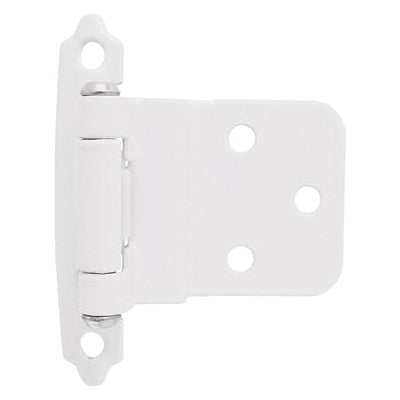 Amerock® BPR3428W Hinge, Inset, Self-Closing Hinge, 1-1/2 in H Door Leaf, 1.21 in W Door Leaf, 2-3/4 in H Frame Leaf