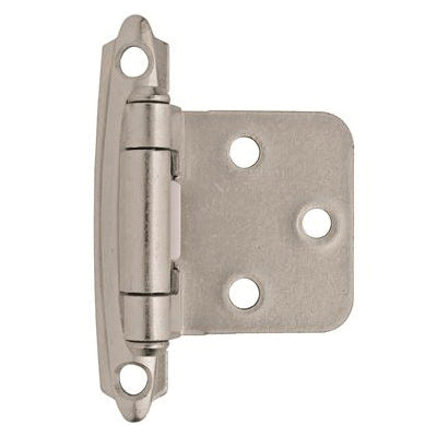 Amerock® BPR3429G10 Hinge, Self-Closing, Variable Overlay Hinge, 1-1/2 in H Door Leaf, 1.2 in W Door Leaf, Steel Hinge