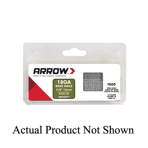 ARROW™ BN1810CS Finishing Nail, 5/8 in L, 18 ga Gauge, Steel, Natural