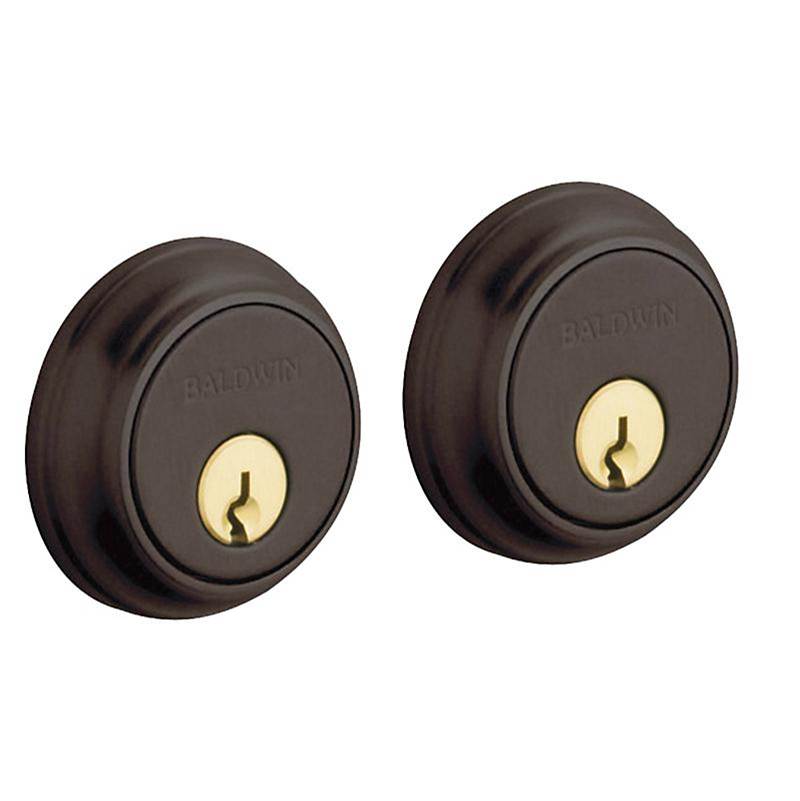 BALDWIN® Estate 8000 Series 8021.112 Deadbolt, Brass/Steel, Venetian Bronze, 2-3/8 to 2-3/4 in Backset