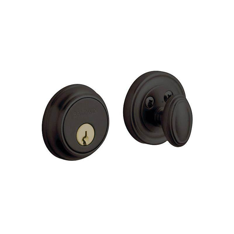 BALDWIN® Estate 8000 Series 8031.102 Deadbolt, Brass/Steel, Oil-Rubbed Bronze, 2-3/8 to 2-3/4 in Backset