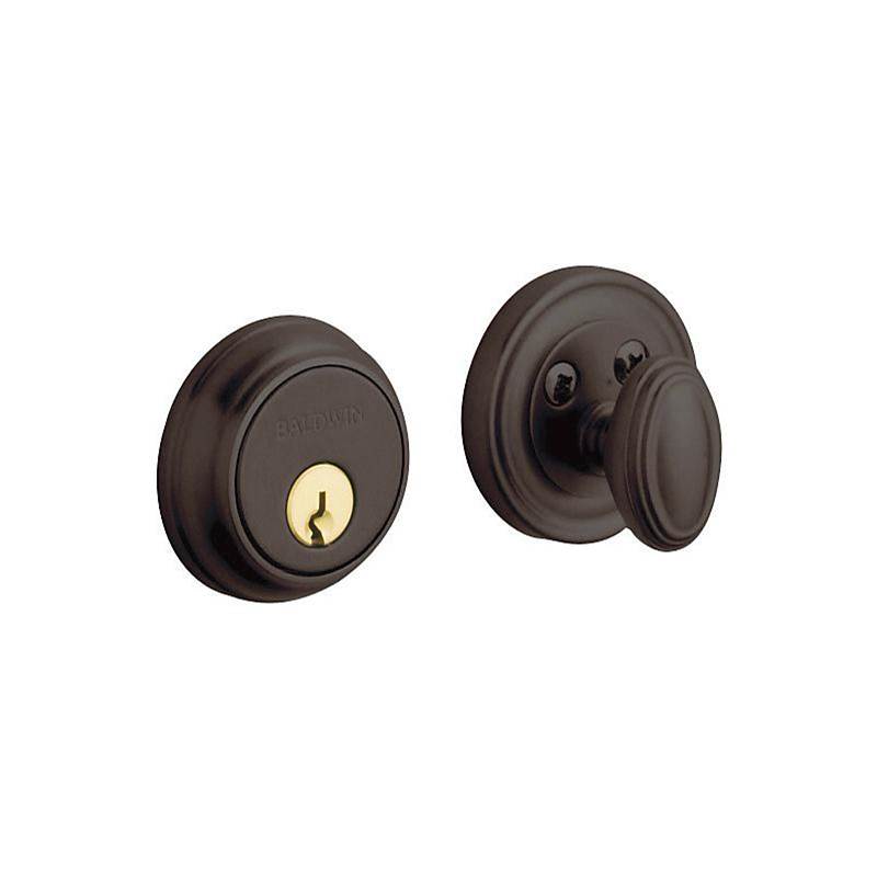 BALDWIN® Estate 8000 Series 8031.112 Deadbolt, Brass/Steel, Venetian Bronze, 2-3/8 to 2-3/4 in Backset