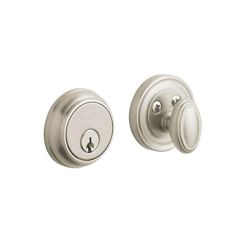 BALDWIN® Estate 8000 Series 8031.150 Deadbolt, Brass/Steel, Satin Nickel, 2-3/8 to 2-3/4 in Backset