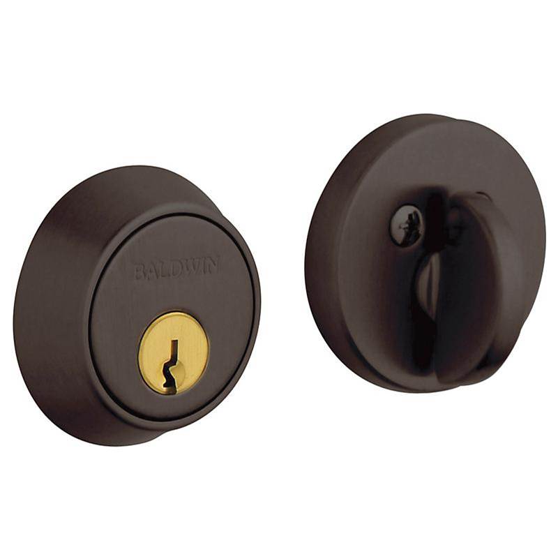 BALDWIN® Estate 8000 Series 8041.112 Deadbolt, Brass/Steel, Venetian Bronze, 2-3/8 to 2-3/4 in Backset