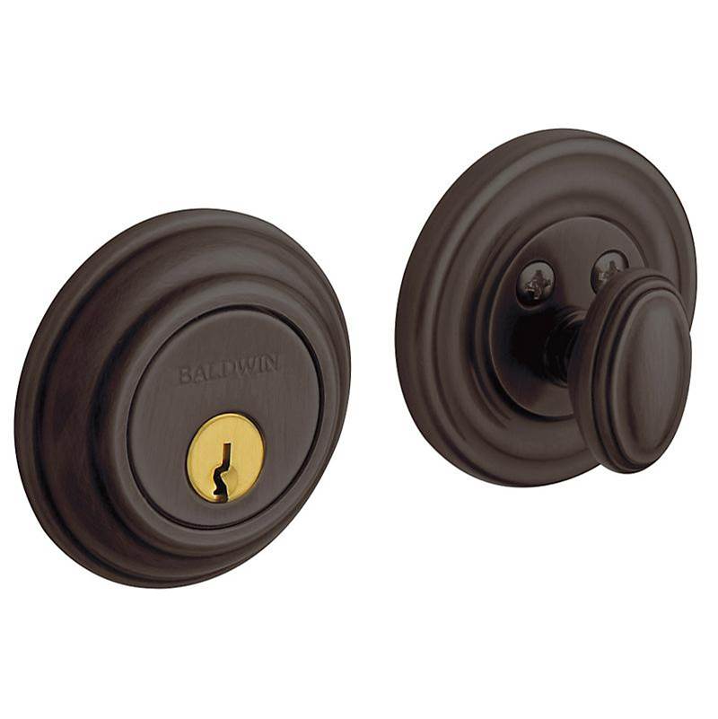 BALDWIN® Estate 8200 Series 8231.112 Deadbolt, Brass/Steel, Venetian Bronze, 2-3/8 to 2-3/4 in Backset