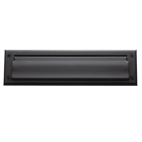 BALDWIN® 0012 Series 0012.102 Letter Box Plate, 13 in L, 3-5/8 in W, Brass, Oil-Rubbed Bronze