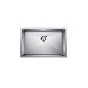 BLANCO Quatrus™ R15 521484 Kitchen Sink, Rectangular, 304 Stainless Steel, Satin, Import