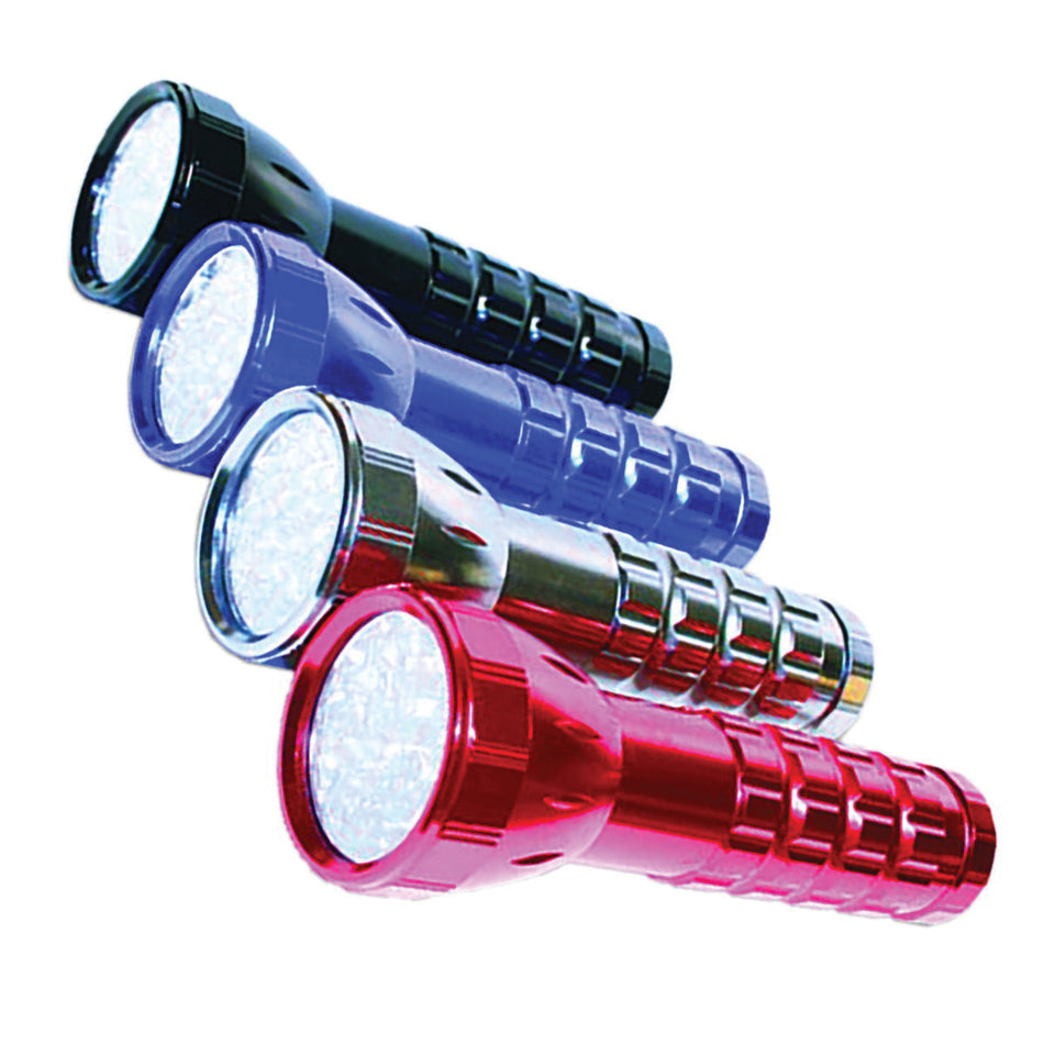 BLAZING LEDz 302499 Waterproof Popular Color Flashlight, LED Bulb, 28 -Bulb, 3 -Battery, Assorted Housing