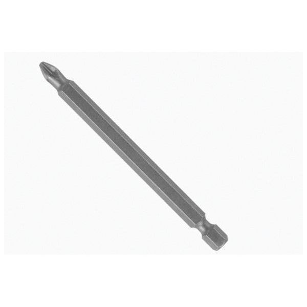 BOSCH CCP2301 Power Bit, Phillips® Point, #2 Point, 3-1/2 in OAL, 1/4 in Shank, Steel