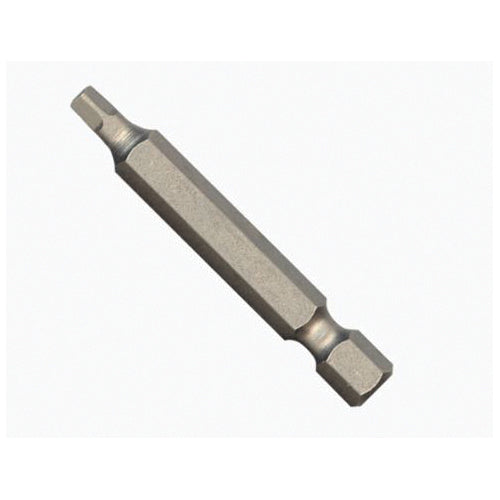 BOSCH CCSQ2201 Power Bit, Square Recess Point, #2 Point, 2 in OAL, 1/4 in Shank, Steel