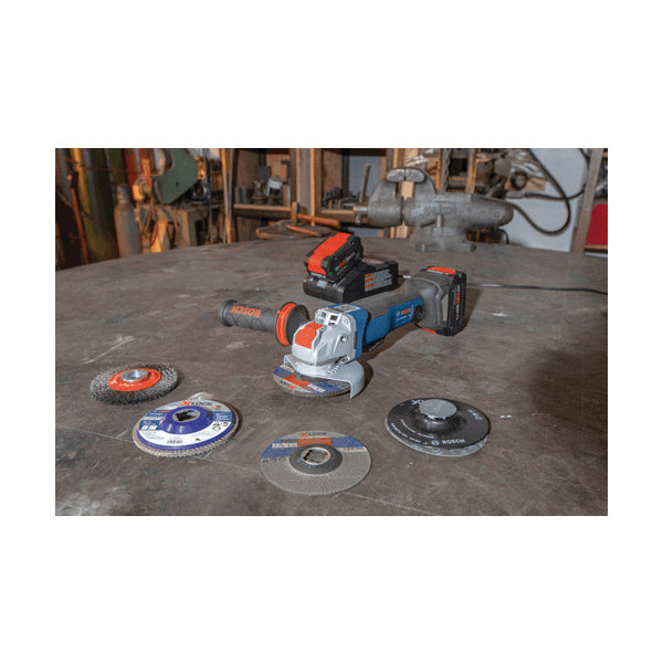 BOSCH X-LOCK® CWX27M450 Abrasive Wheel, Type 27A Wheel, 4-1/2 in Dia, 0.098 in Thick, 7/8 in Arbor, 30 Grit