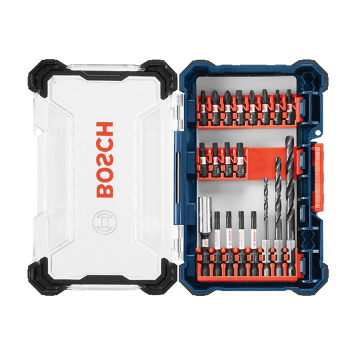 BOSCH Impact Tough™ DDMS20 Drill Drive Custom Case System Set, 1/8 to 1/4 in Point, 20-Piece