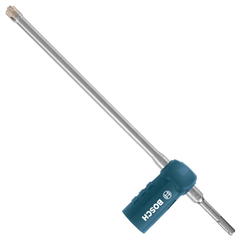 BOSCH DXS2104 Dust Extraction Bit, 5/8 in Drill, 4 -Cutter Head, 10 in L Flute, SDS-Plus® Shank, 15 in OAL