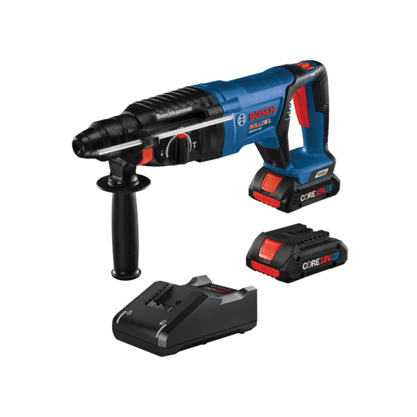 BOSCH BULLDOG™ GBH18V-26DK25 Rotary Hammer Kit, Tool/Kit: Kit, 1 in Chuck, Keyless, SDS-Plus® Chuck, 0 to 4350 bpm BPM