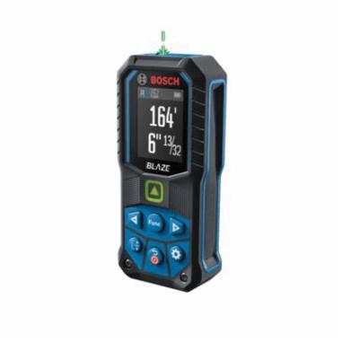 BOSCH BLAZE™ GLM165-25G Laser Measure, 165 ft Measuring Range, +/-1/16 in Accuracy, Rubber Housing