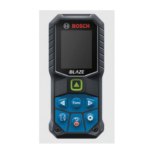 BOSCH BLAZE™ GLM165-27CGL Laser Measure Kit, 165 ft Measuring Range, +/-1/16 in Accuracy, Rubber Housing