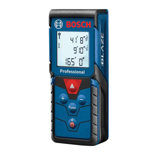 BOSCH BLAZE™ Pro GLM165-40 Laser Measure, 165 ft Measuring Range, +/-1/16 in Accuracy