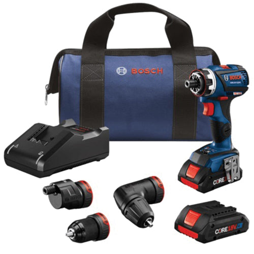 BOSCH GSR18V-535FCB15 Cordless Drill/Driver With 5-in-1 Flexiclick® System, Tool/Kit: Tool, 535 in-lb, 1/2 in Chuck