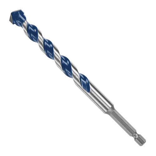 BOSCH BlueGranite Turbo™ HCBG16T Hammer Drill Bit, 1/2 in Drill, 4 -Cutter Head, 4 in L Flute, Hex Shank, 6 in OAL