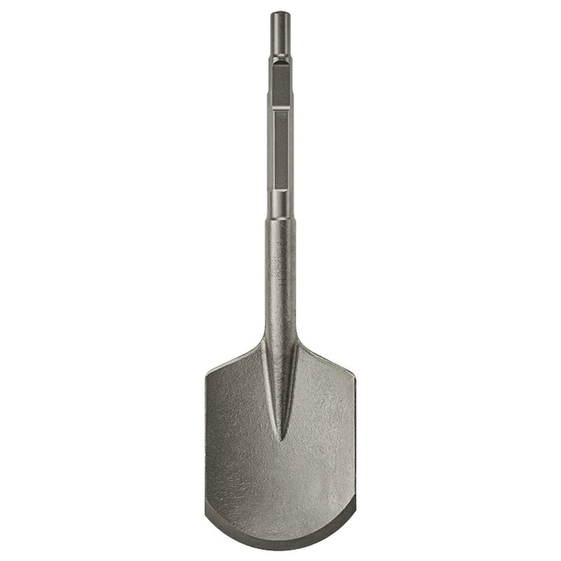 BOSCH HS1822 Clay Spade Tool, 4-1/2 in W Blade, 16 in OAL, Round He, Spline Shank, Steel