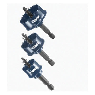 BOSCH Edge™ Impact Tough™ HTWS Hole Saw Set, 7/8 in, 1-1/8 in, 1-3/8 in Dia Saw, 3-Piece